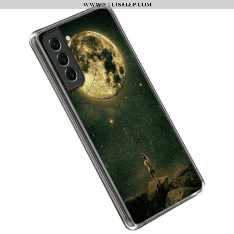 Etui do Samsung Galaxy S23 5G Elastyczny Człowiek Na Księżycu